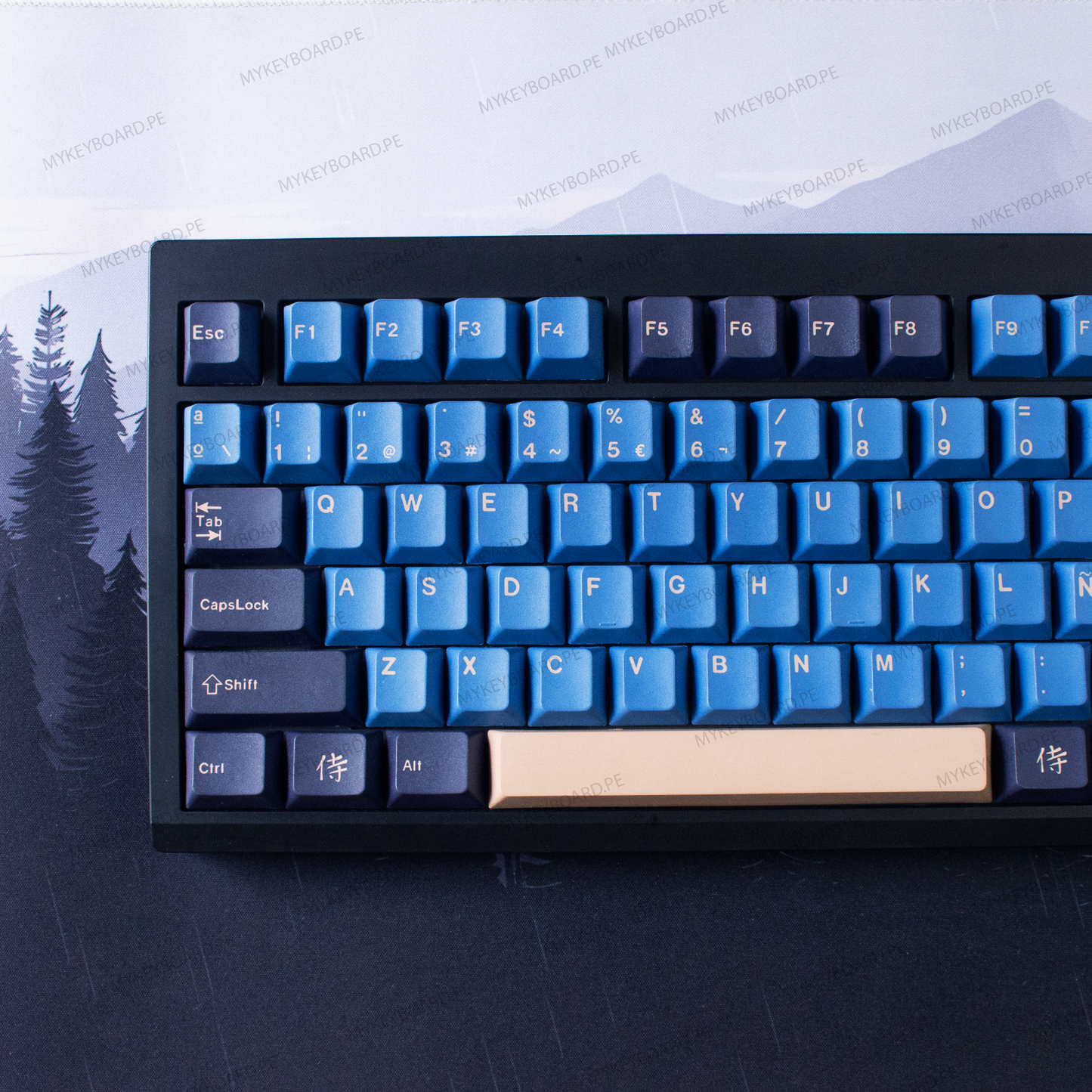 ZUOYA GMK87 Custom Blue Samurai