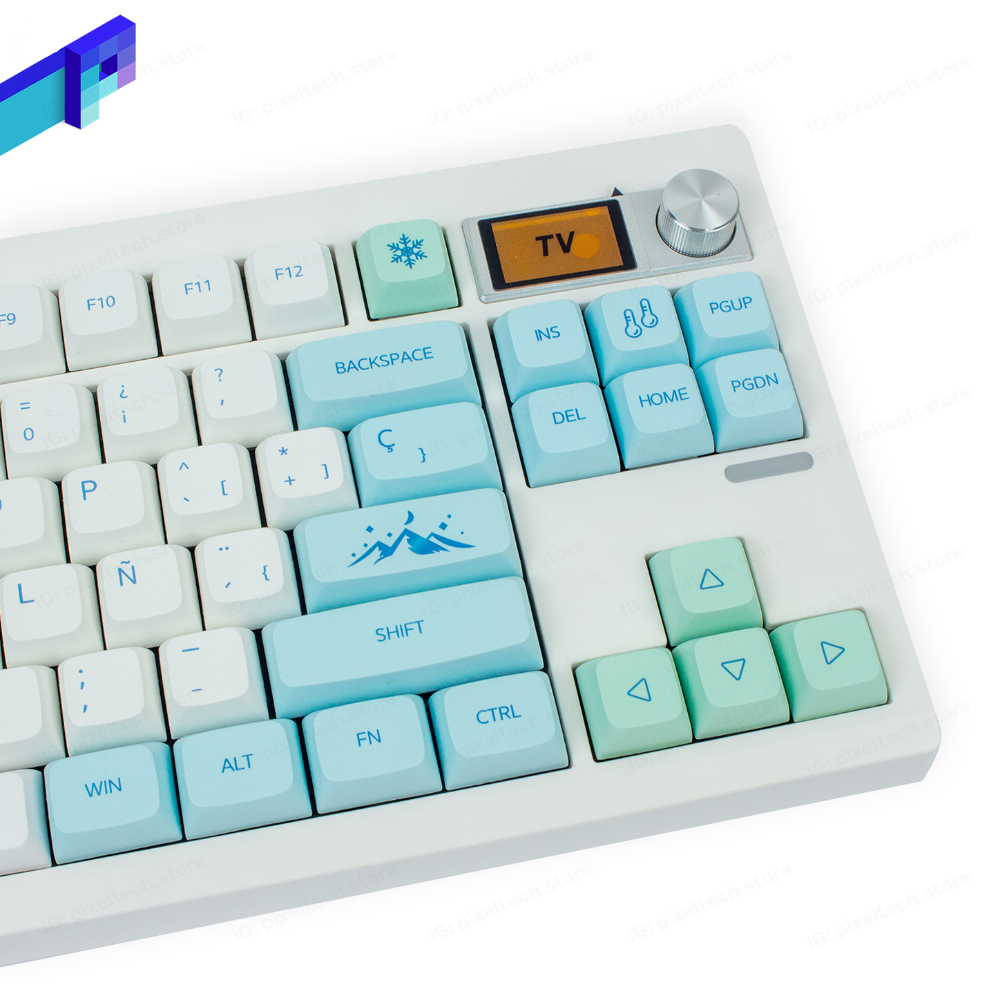 ZUOYA GMK87 Custom Snow Mountain