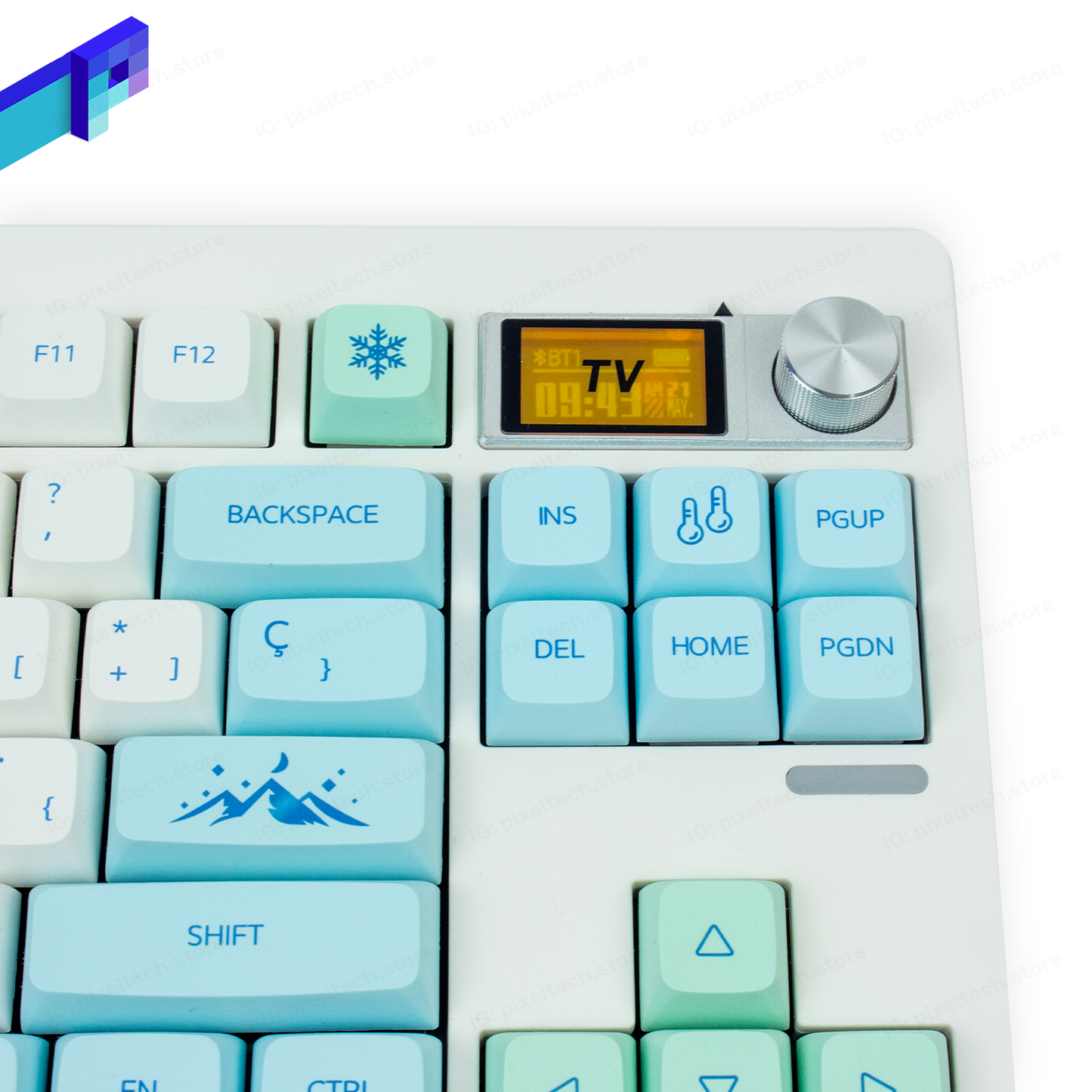 ZUOYA GMK87 Custom Snow Mountain