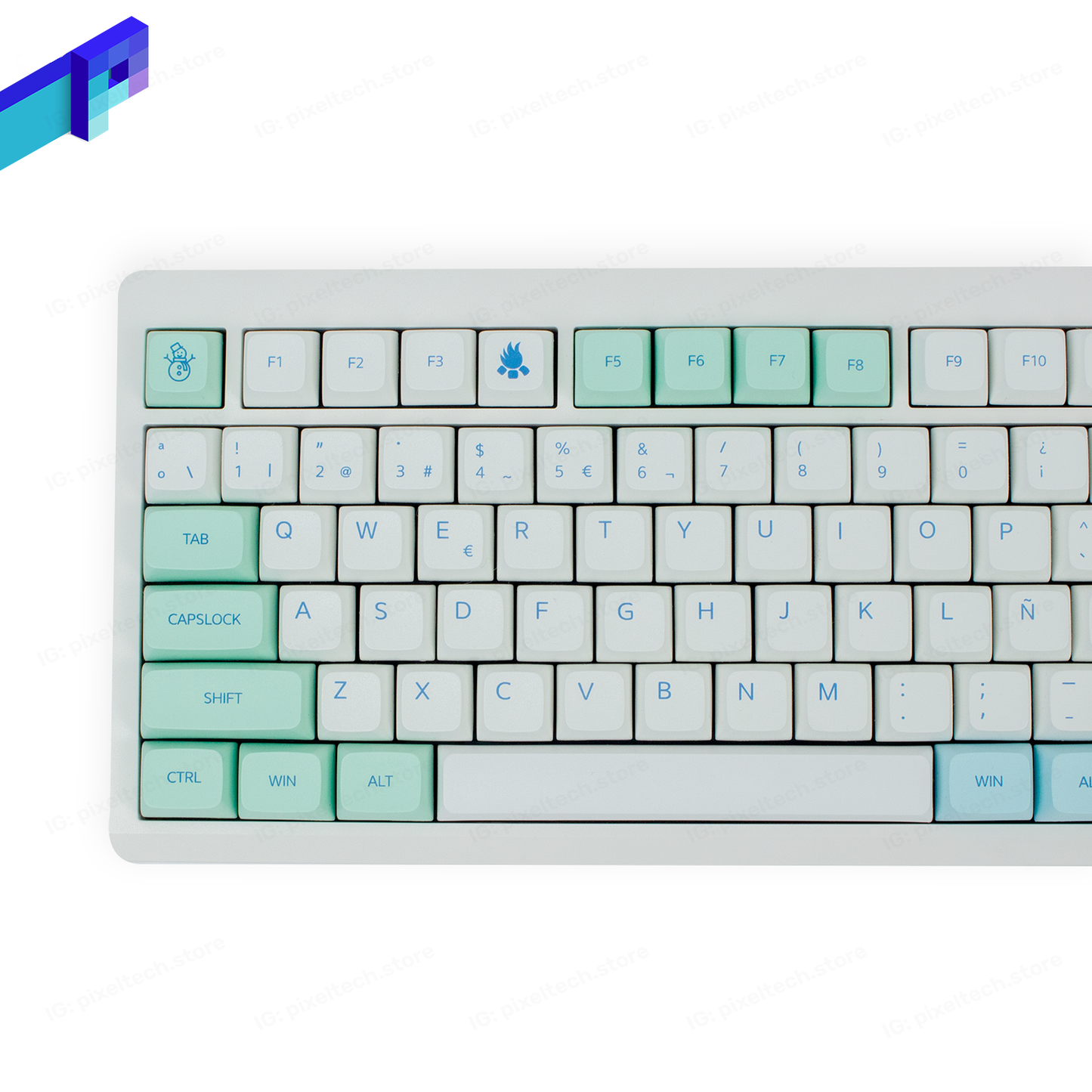 ZUOYA GMK87 Custom Snow Mountain