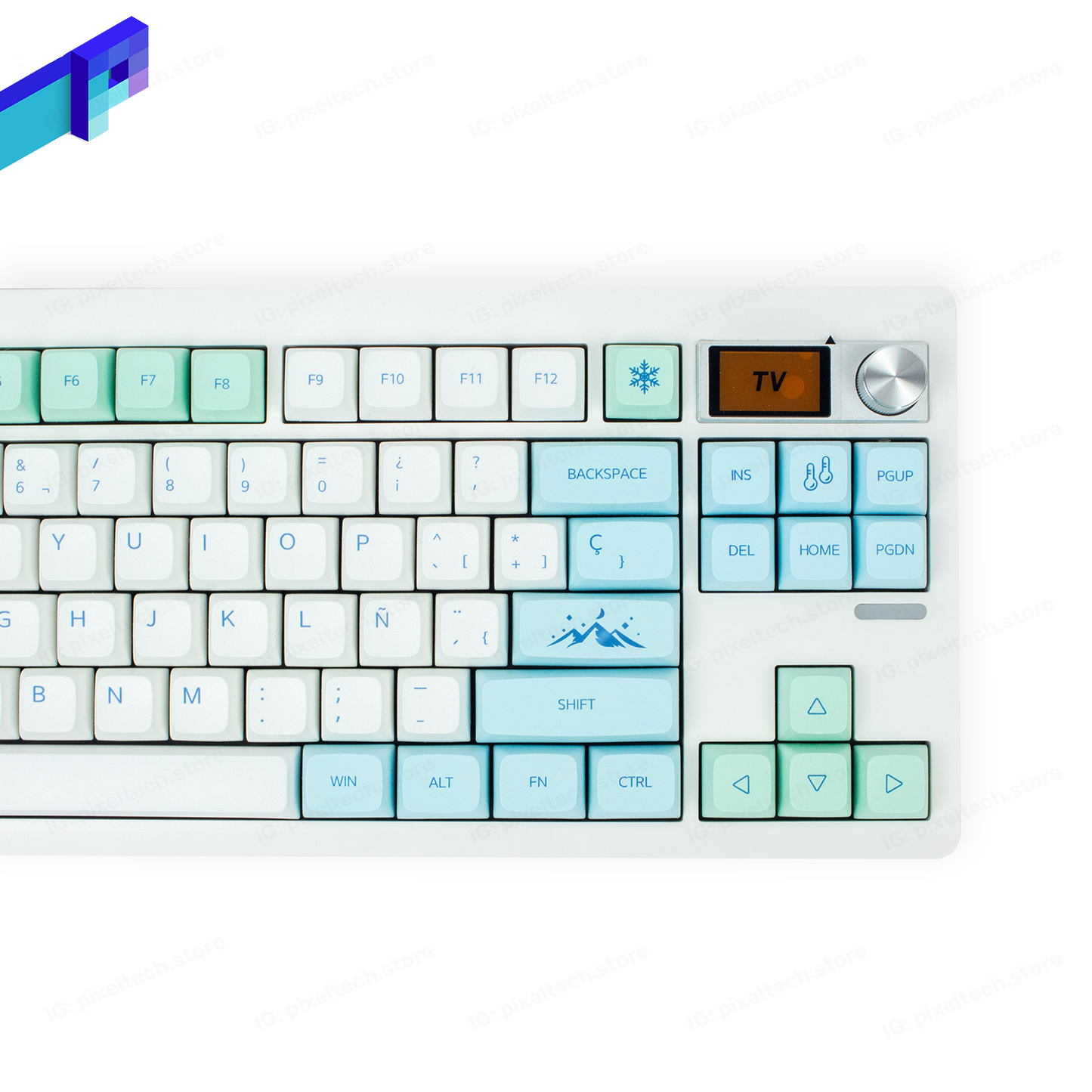 ZUOYA GMK87 Custom Snow Mountain