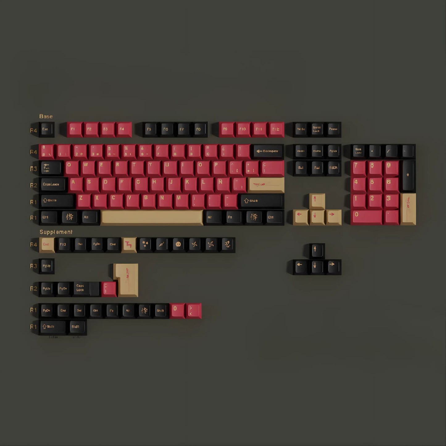 Keycaps Red Samurai