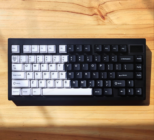 ZUOYA GMK87 Custom Black&White