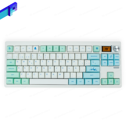 ZUOYA GMK87 Custom Snow Mountain