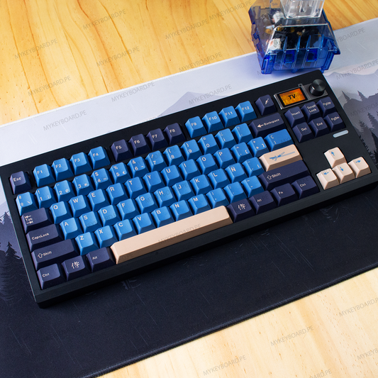 ZUOYA GMK87 Custom Blue Samurai