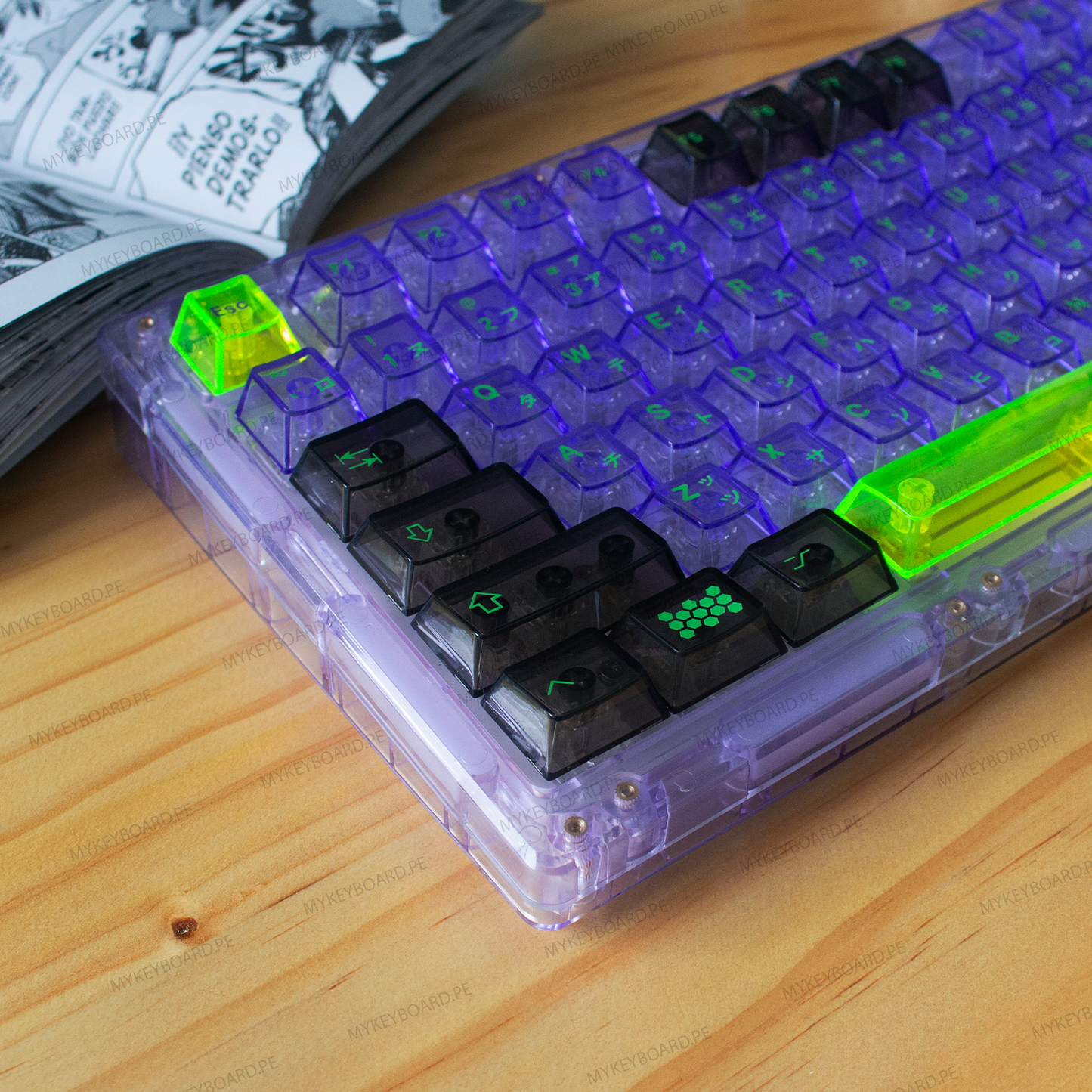 AKKO Monsgeek ICE75 Custom Evangelion EVA01