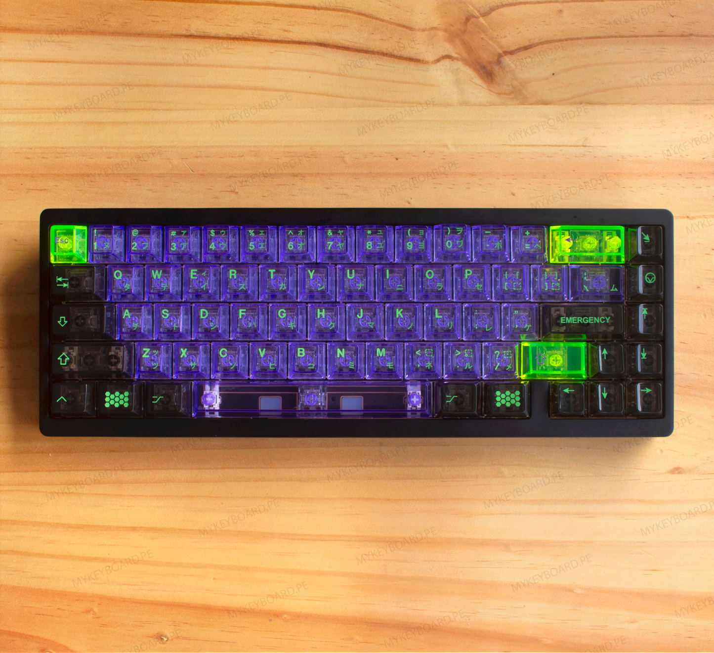 WEIKAV NUT65 Custom Evangelion EVA01 Transparente