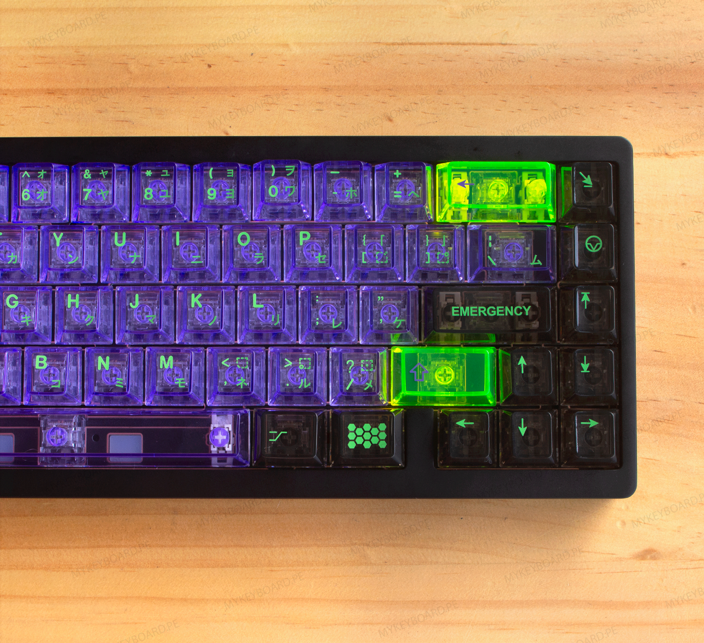 WEIKAV NUT65 Custom Evangelion EVA01 Transparente