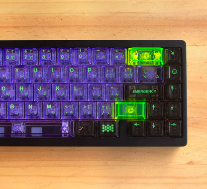 WEIKAV NUT65 Custom Evangelion EVA01 Transparente