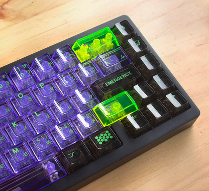 WEIKAV NUT65 Custom Evangelion EVA01 Transparente