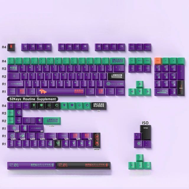 Keycaps EVA-01 Morado