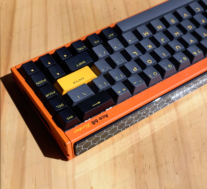 Detalle del chasis de aluminio CNC del MCHOSE Ace 68 Turbo – mykeyboard.pe