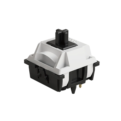 Switch lineal Akko Piano V3 Pro de MyKeyboard con carcasa blanca y base negra para teclados mecánicos