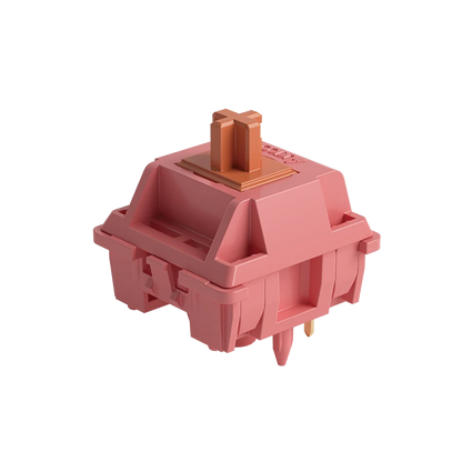Switch mecánico AKKO Rosewood de 5 pines en color rosa y marrón para teclados personalizados de MyKeyboard