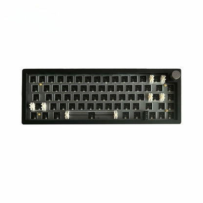 Base de teclado MyKeyboard ZUOYA GMK67 V2 formato 65% color negro con hot swap y rueda de volumen