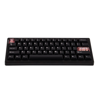Teclado mecánico MyKeyboard CIDOO QK61 V2 formato 60% con teclas PBT negras y switches lineales Pearl White
