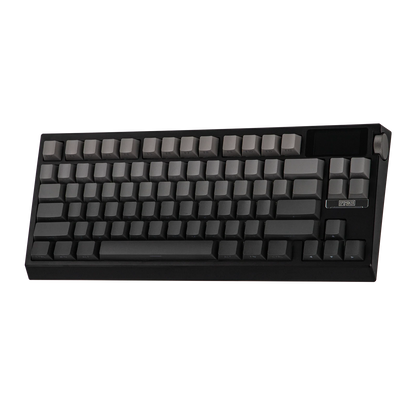 Teclado mecánico MyKeyboard Epomaker G84 Pro gris oscuro con pantalla personalizable y knob de aluminio