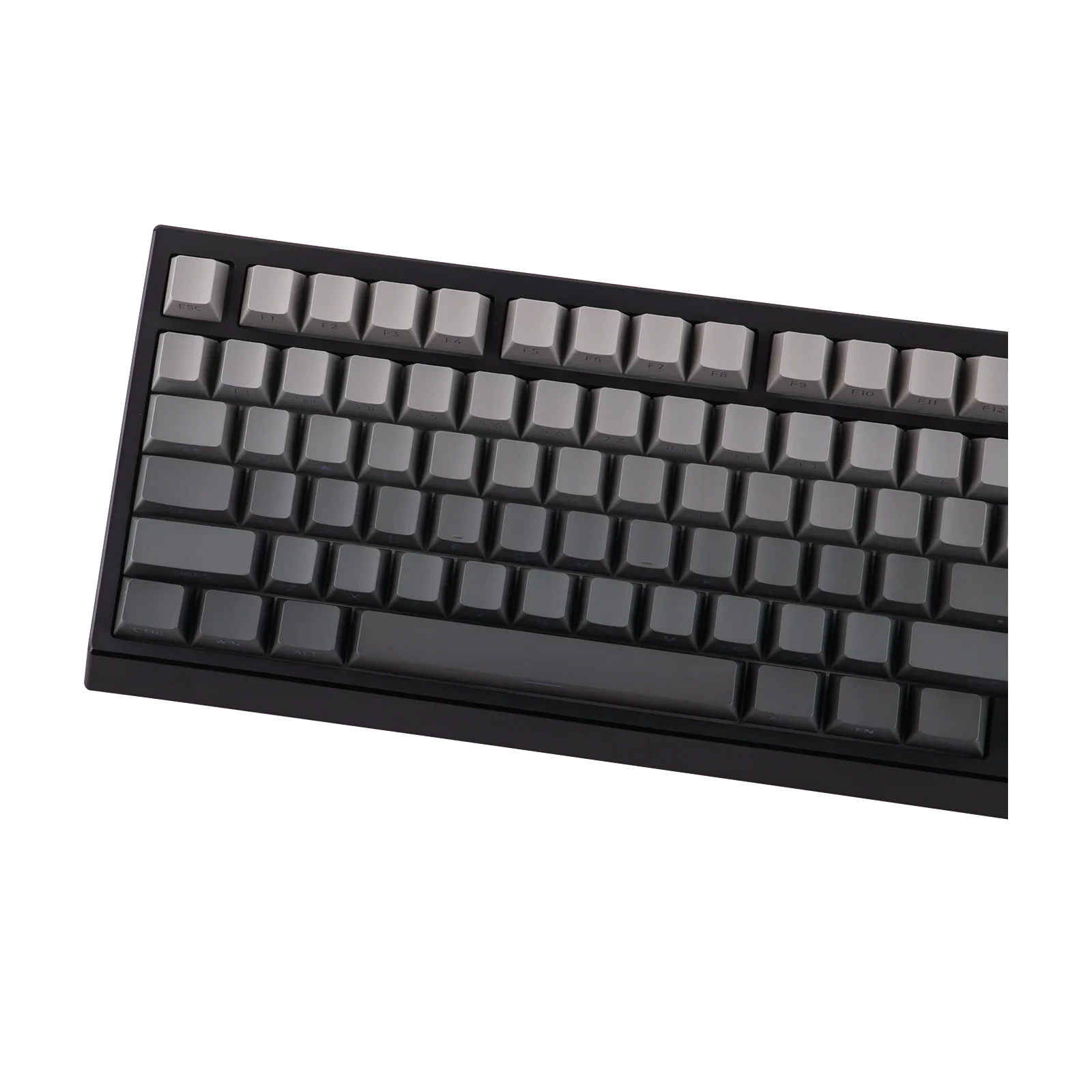 Teclado mecánico MyKeyboard Epomaker G84 Pro con teclas grises y negras de perfil bajo sobre fondo oscuro