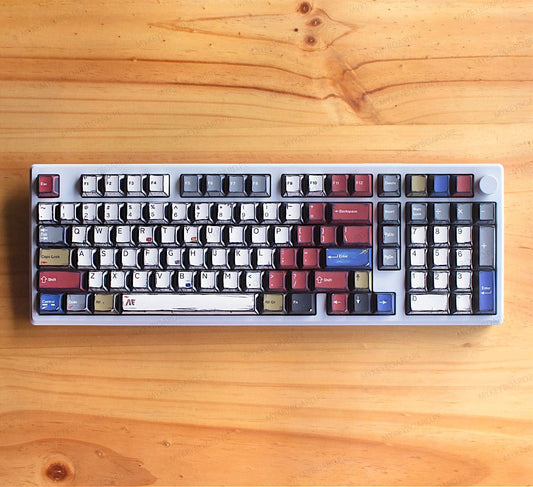 Teclado mecánico MyKeyboard EPOMAKER Galaxy100 con diseño manga, cuerpo de aluminio y teclas PBT de perfil MDA