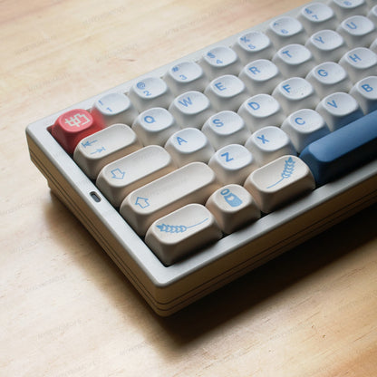 Teclado mecánico MyKeyboard EPOMAKER Createkeebs High65 V2 con keycaps Soy Milk, formato 65% y switches silenciosos.