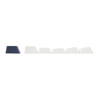 Teclas de repuesto MyKeyboard para teclado mecánico Epomaker P75 en colores blanco y azul oscuro