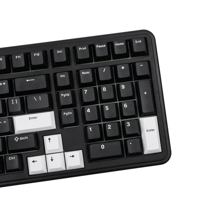 Teclado mecánico MyKeyboard Epomaker TH99 96% negro con teclas PBT y diseño compacto de alta calidad
