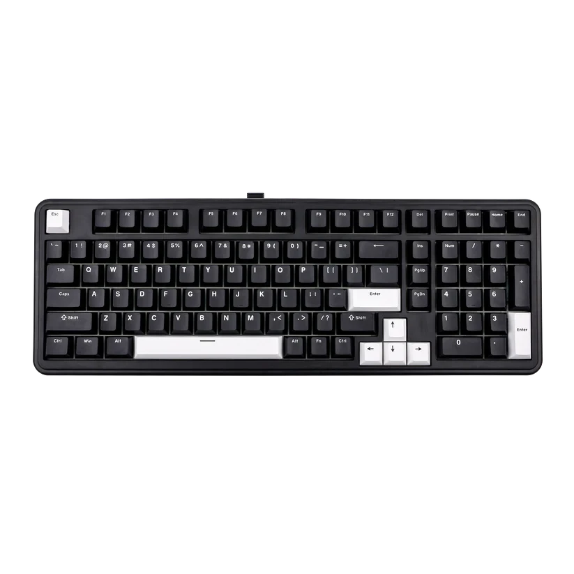 Teclado mecánico MyKeyboard Epomaker TH99 96% negro con teclas PBT, iluminación RGB y diseño compacto