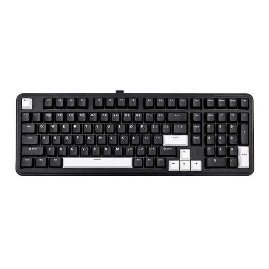 Teclado mecánico MyKeyboard Epomaker TH99 96% negro con teclas PBT, iluminación RGB y diseño compacto