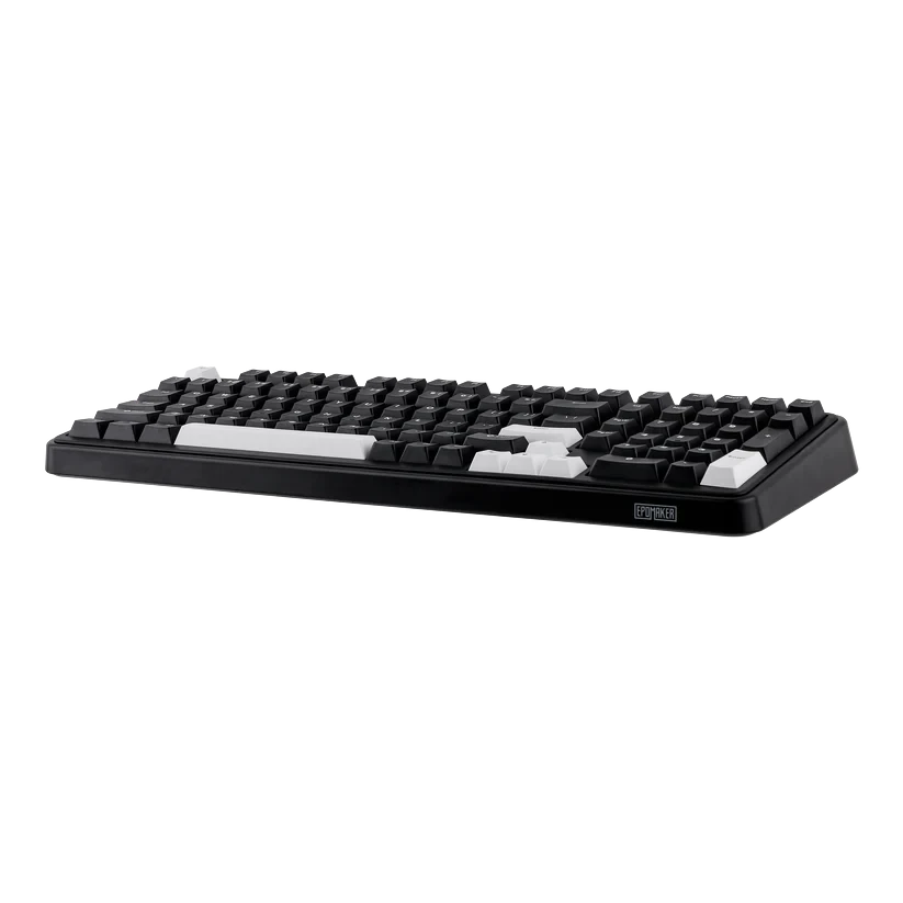 Teclado mecánico MyKeyboard Epomaker TH99 96% con teclas PBT negras y blancas, switches silenciosos y retroiluminación RGB