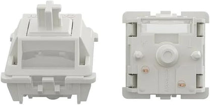 Switches lineales Gateron Smoothie de MyKeyboard en color blanco fabricados en POM con diseño de 5 pines