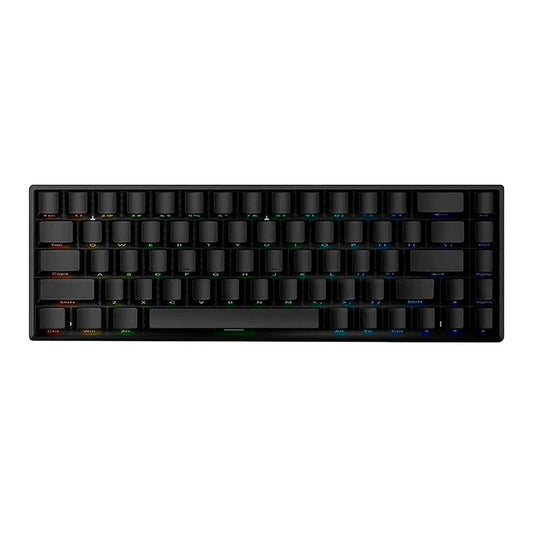Teclado mecánico MyKeyboard IROK Mars68 Pro negro al 65% con teclas PBT translúcidas grabadas lateralmente