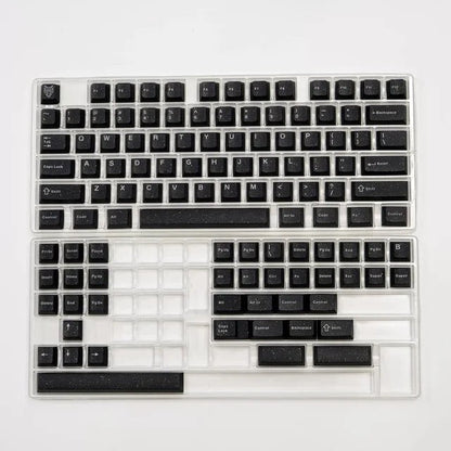Set de 114 teclas MyKeyboard Jaycomia WOB Flash con perfil Cherry, fabricadas en ABS Double Shot negro con acabado moteado