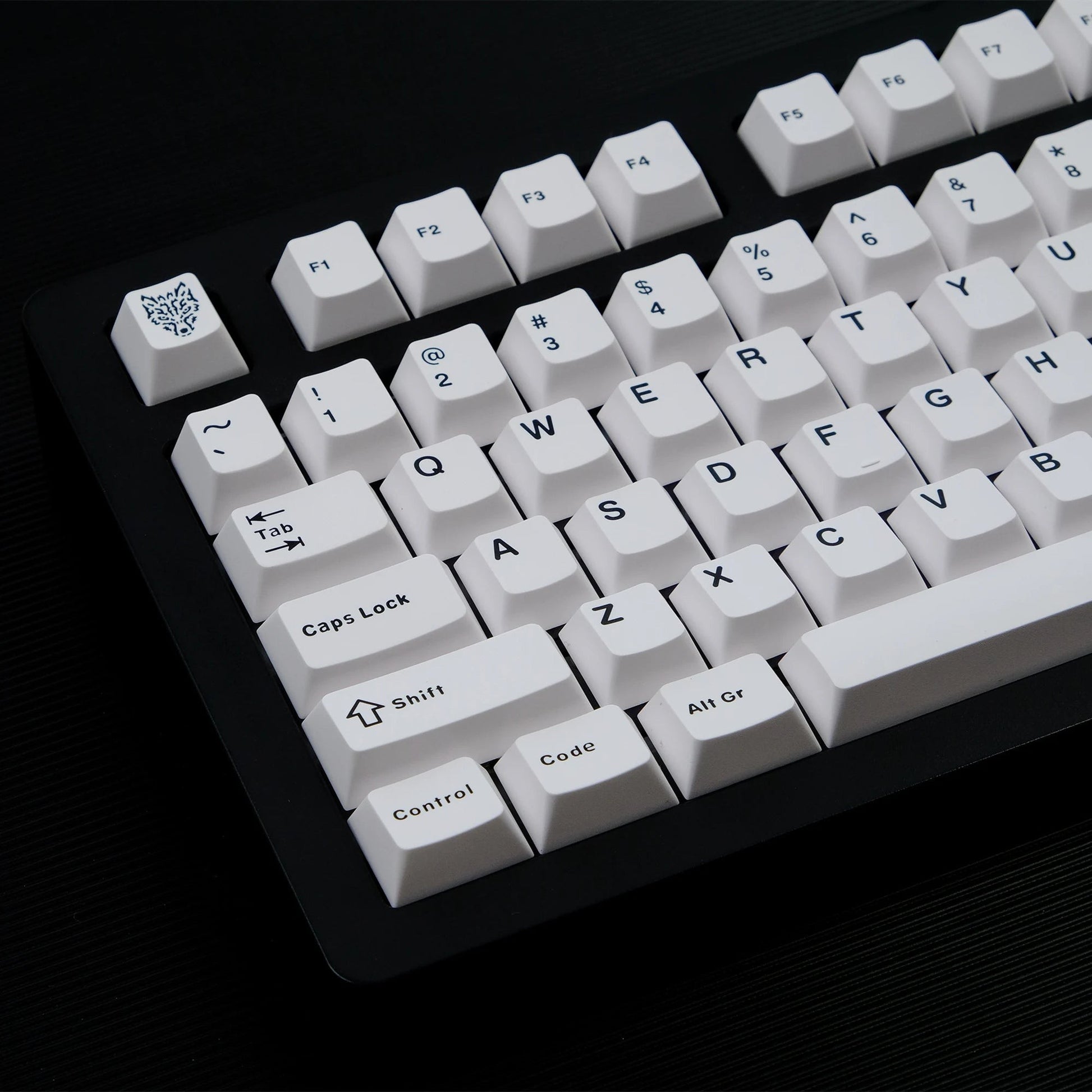 Set de teclas MyKeyboard Jaycomia GMK BOW blancas con perfil Cherry y material PBT double shot