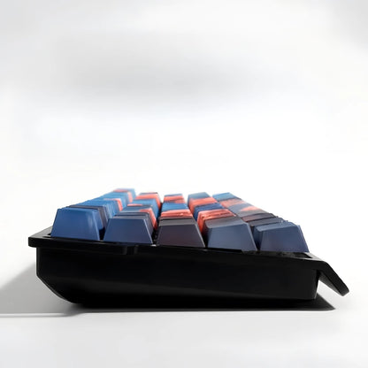 Set de 130 teclas MyKeyboard perfil Cherry de PBT con diseño Jardín de Rosas en tonos azul y rosa