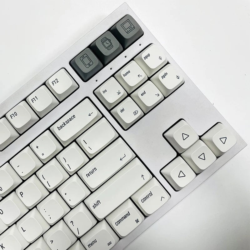 Set de keycaps MyKeyboard Minimalistic en perfil Cherry de PBT con diseño coreano y teclas grises decorativas