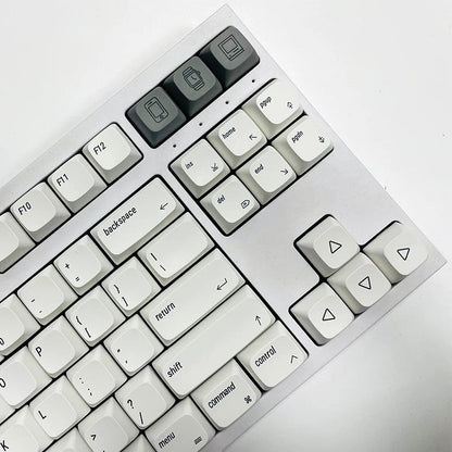 Set de keycaps MyKeyboard Minimalistic en perfil Cherry de PBT con diseño coreano y teclas grises decorativas