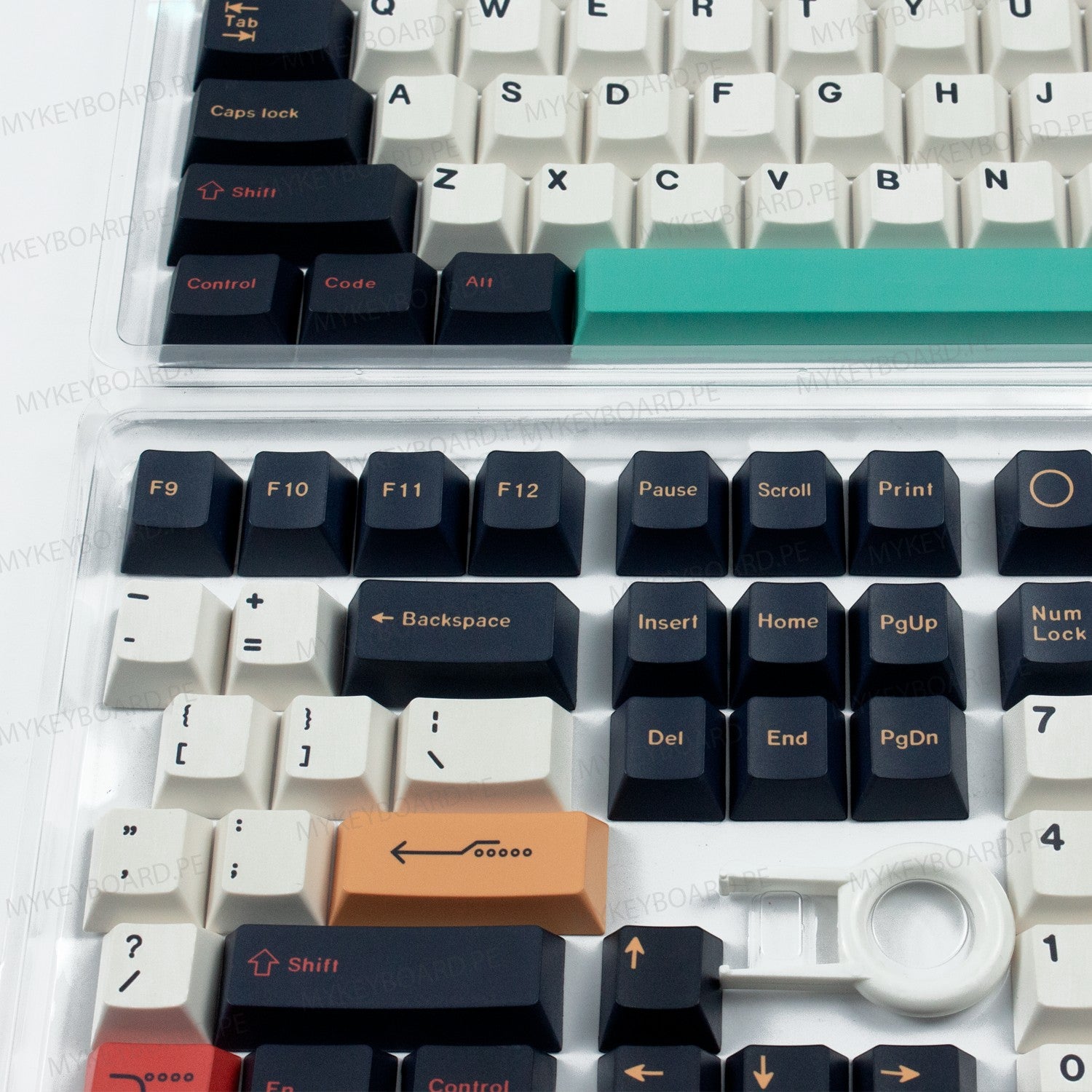 Set de 132 teclas MyKeyboard Metropolis B con perfil Cherry, fabricadas en PBT de alta calidad con sublimación térmica.