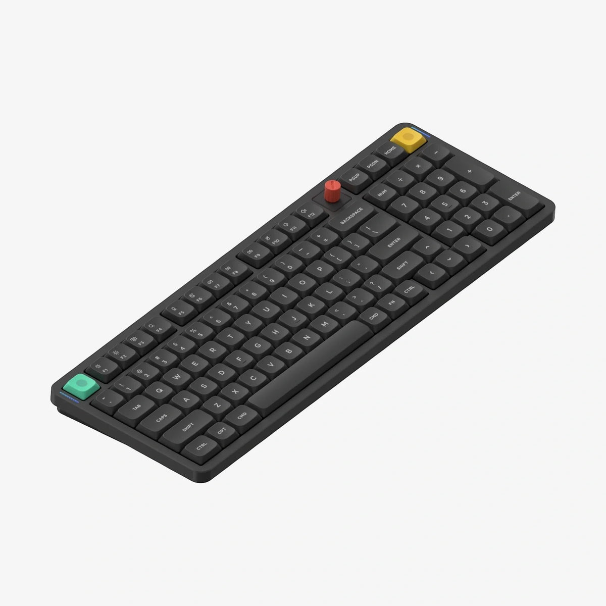 Teclado mecánico NuPhy Air100 V3 Nebula Dark de perfil bajo con  teclas PBT negras.