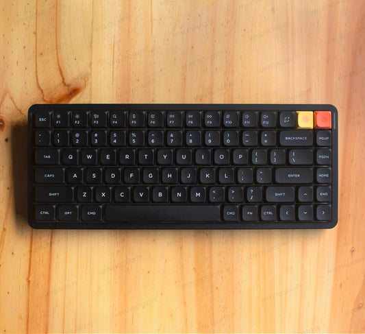 Teclado mecánico MyKeyboard NuPhy Air75 V3 en color Nebula Dark, diseño compacto 75% con teclas PBT de perfil bajo.