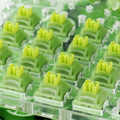 Switches táctiles silenciosos MyKeyboard Outemu Silent Lemon V3 de color verde lima para teclados mecánicos