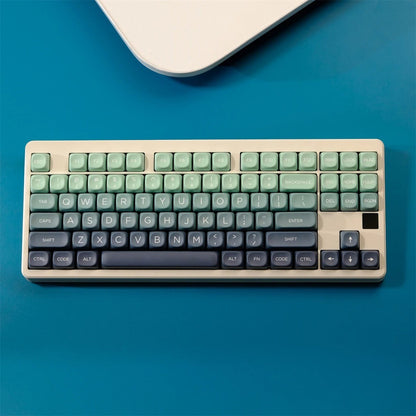Set de 126 teclas MyKeyboard Botanical Garden con perfil MOA, fabricadas en PBT con diseño degradado en tonos verdes