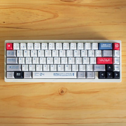 Teclado mecánico MyKeyboard WEIKAV NUT65 EVA-04 formato 65% con teclas PBT personalizadas y diseño temático