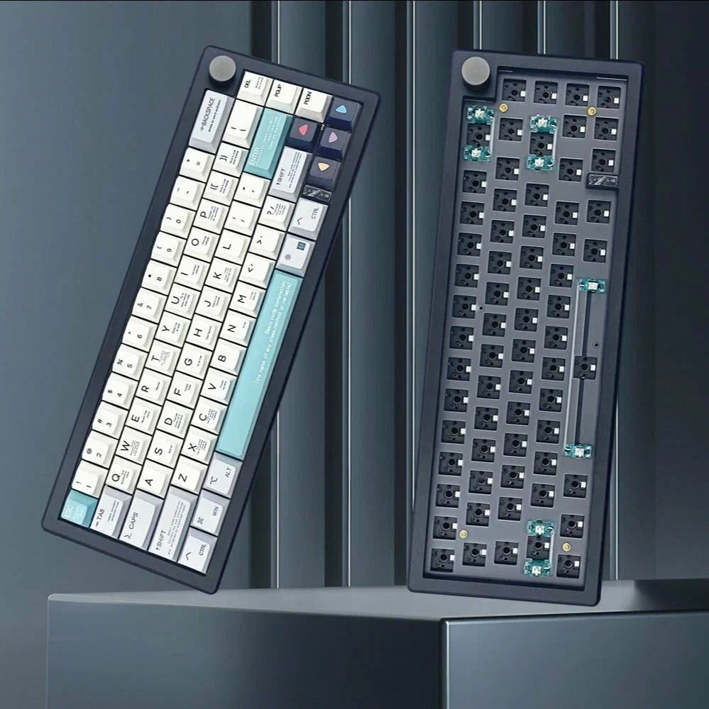 Teclado mecánico MyKeyboard ZUOYA GMK67 V2 formato 65% con carcasa de plástico, hot swap y rueda de volumen